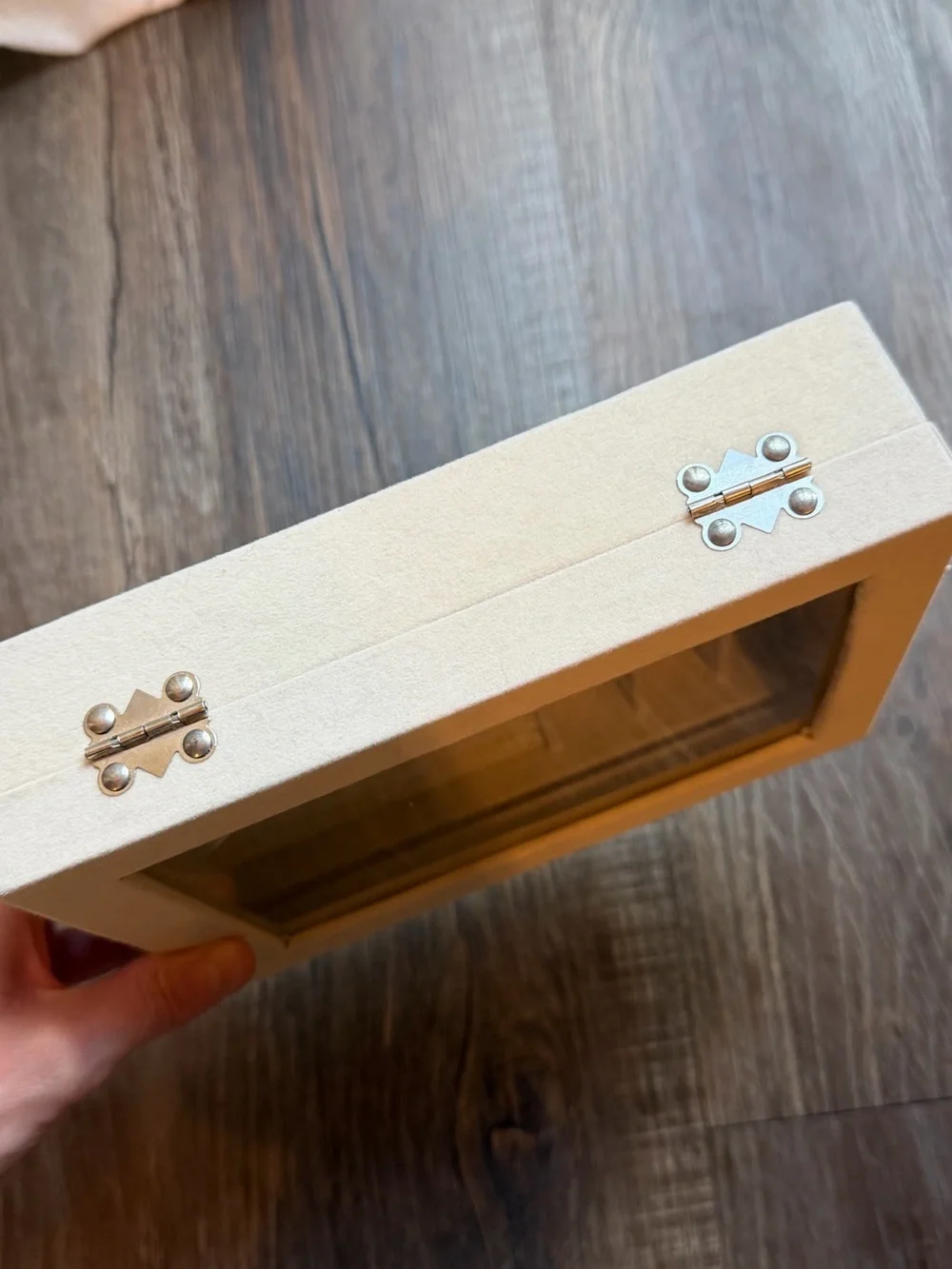 Cream Jewelry Organizer Box